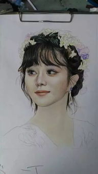 戴沈松手绘 一代女神图 肖像欣赏 0912